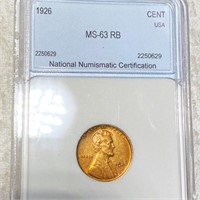 1926 Lincoln Wheat Penny NNC - MS 63 RB