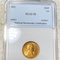 1923 Lincoln Wheat Penny NNC - MS 65 RB