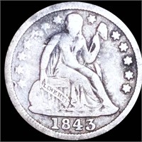 1843-O Seated Liberty Dime NICELY CIRCULATED