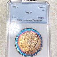 1880-O Morgan Silver Dollar NNC - MS64