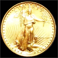 1986 $5 Gold Half Eagle UNCIRCULATED 1/10Oz