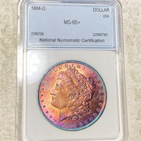 1884-O Morgan Silver Dollar NNC - MS65+