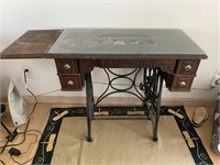 Antique New Companion Treadle Sewing Machine Table