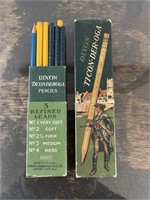 Vintage Ticonderoga Dixon Writing Pencils