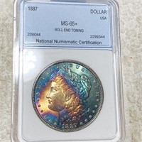 1887 Morgan Silver Dollar NNC - MS65+