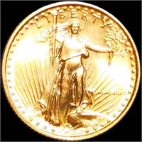 1986 $5 Gold Half Eagle UNCIRCULATED 1/10Oz