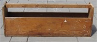 Large Hand Crafted Wood Tool Box