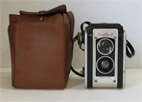 Vintage Kodak Duaflex II Box Camera & Case