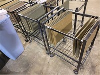 (3) Rolling File Carts
