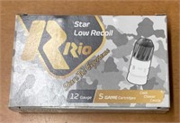 5 Rds Rio Star Low Recoil 12g shotgun shells
