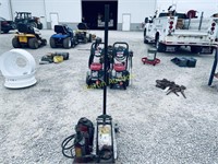 2 air jacks, 1 floor jack