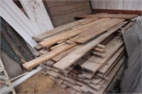 Pile of Rough-Sawn Lumber