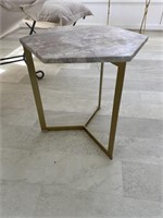 Art Deco End Table w/ Marble Top