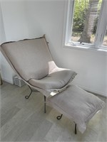 Howard Elliot Scroll Puff Chair / Ottoman