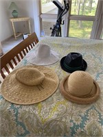 Collection of Four Ladies Hats