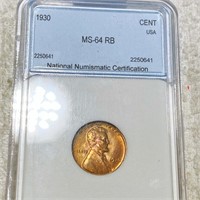 1930 Lincoln Wheat Penny NNC - MS 64 RB