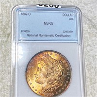 1882-O Morgan Silver Dollar NNC - MS65