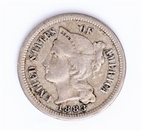 Coin 1883 United States Three Cent Nickel