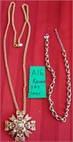 845 - KENNETH JAY LANE PENDANT NECKLACE (A16)