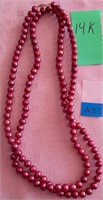 845 - 14K BEADED NECKLACE (A32)