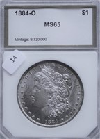 1884 O PCI MS65 MORGAN DOLLAR PQ