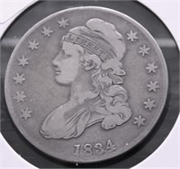 1834 BUST HALF DOLLAR  VG