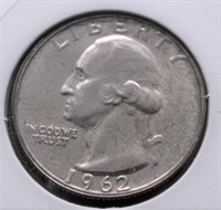 1962 PROOF WASHINGTON QUARTER