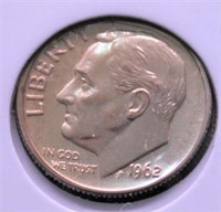 1962 PROOF DIME