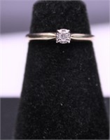 14K GOLD PROMISE ME RING WITH DIAMOND