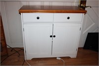 PAINTED CABINET 34" X 14" X 30"