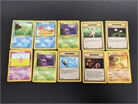 (10) 1999 First Edition Fossil Pokemon Cards