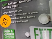 LED EXIT / EMERGENCY COMBO LIGHT