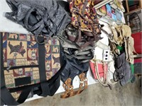 Lot of purses and bags