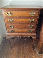 Vintage Wells Furniture Co. Mahogany Silver Chest