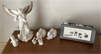 Collection of Ceramic Unglazed Figurines