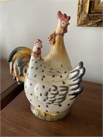 Vintage Park Designs Chicken & Rooster Cookie Jar