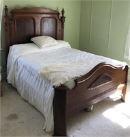 Early 19th Century  Walnut Full Size Bed