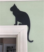 Decorative Metal Cat Silhouette Door Topper