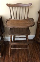 19th C. Oak High Chair