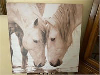 Vintage Signed Horse Photo Print