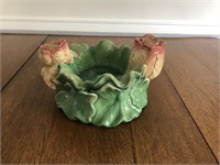 Vintage Majolica Water Lily Planter