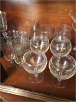 Collection of Etched Glassware & Cruets