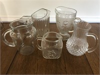 Vintage Collection of Glass/Crystal Pitchers