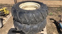 2 - 12.5L-20 Tires on 8 Hole Rims