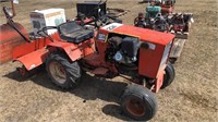 CASE 224 Garden Tractor w/ 43" Rototiller