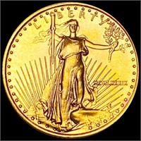 1989 $5 Gold Half Eagle UNCIRCULATED 1/10Oz