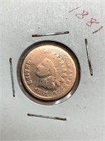 1881 One Cent Indian Head  Penny
