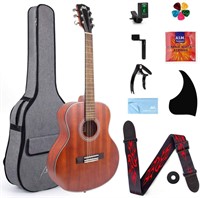 38 inch Acoustic Guitar Mahogany Travel Guitarra