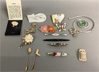 Lot of 15 Pins and Brooches