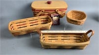 Collection of 4 Longaberger Baskets